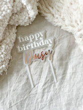 Load image into Gallery viewer, Personalised Happy Birthday Topper
