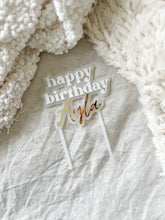Load image into Gallery viewer, Personalised Happy Birthday Topper
